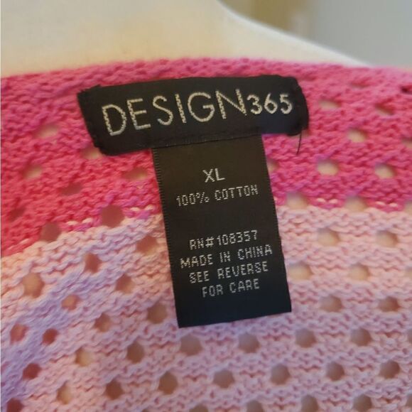 Design365 Bright Stripe Knit Top XL - Picture 2 of 9